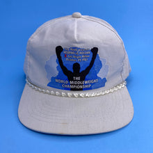 Load image into Gallery viewer, Vintage 80s Thomas “Hitman” Hearns vs Juan Roldan Boxing Fight Hat
