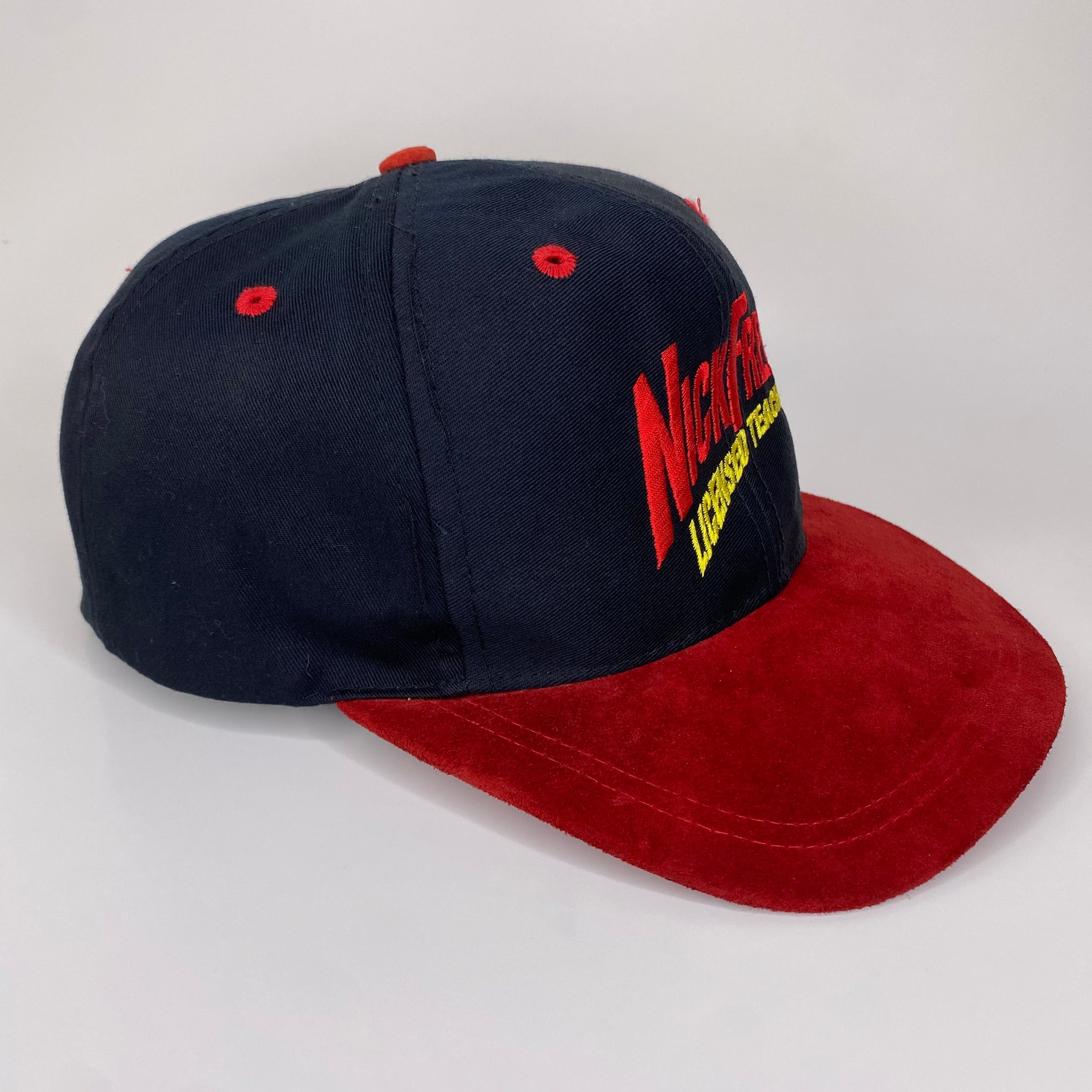 Vintage Cleveland Indians Hat Strapback 90s Chief Wahoo Blue Red