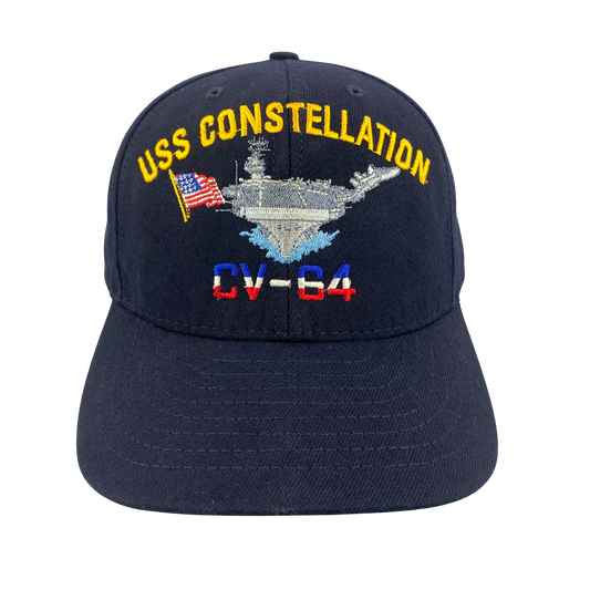 Vintage USS Constellation CV-64 Navy Military Hat