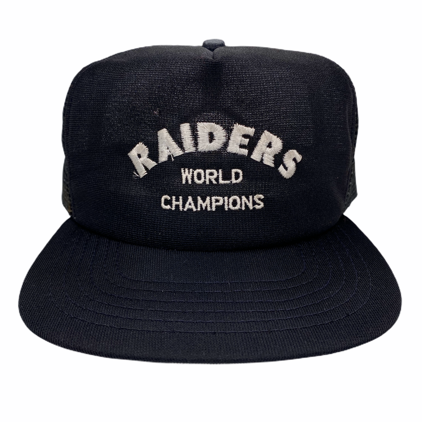 Vintage 80s Los Angeles Raiders World Champions New Era Hat