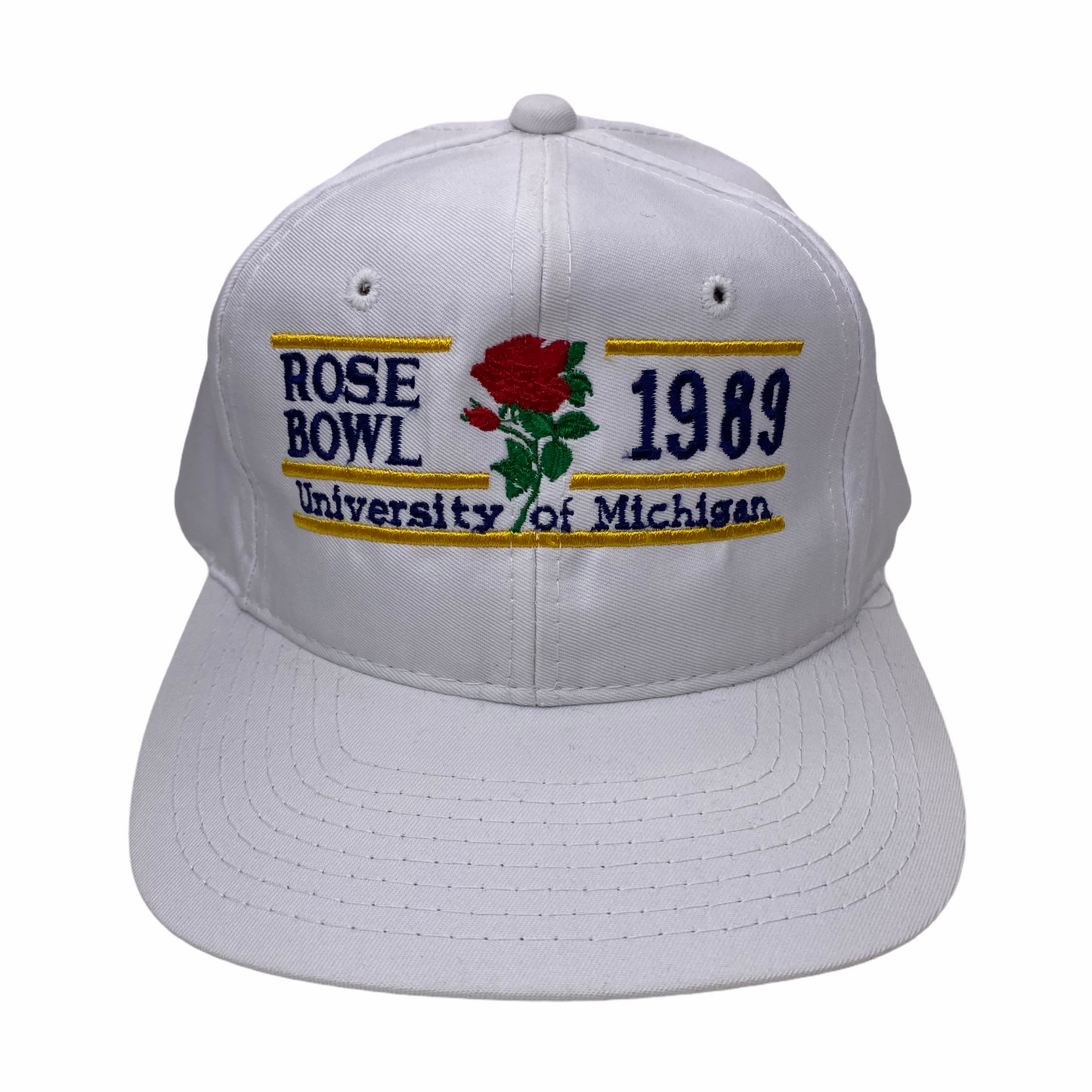 Vintage 80s Michigan Wolverines Rose Bowl Football Hat