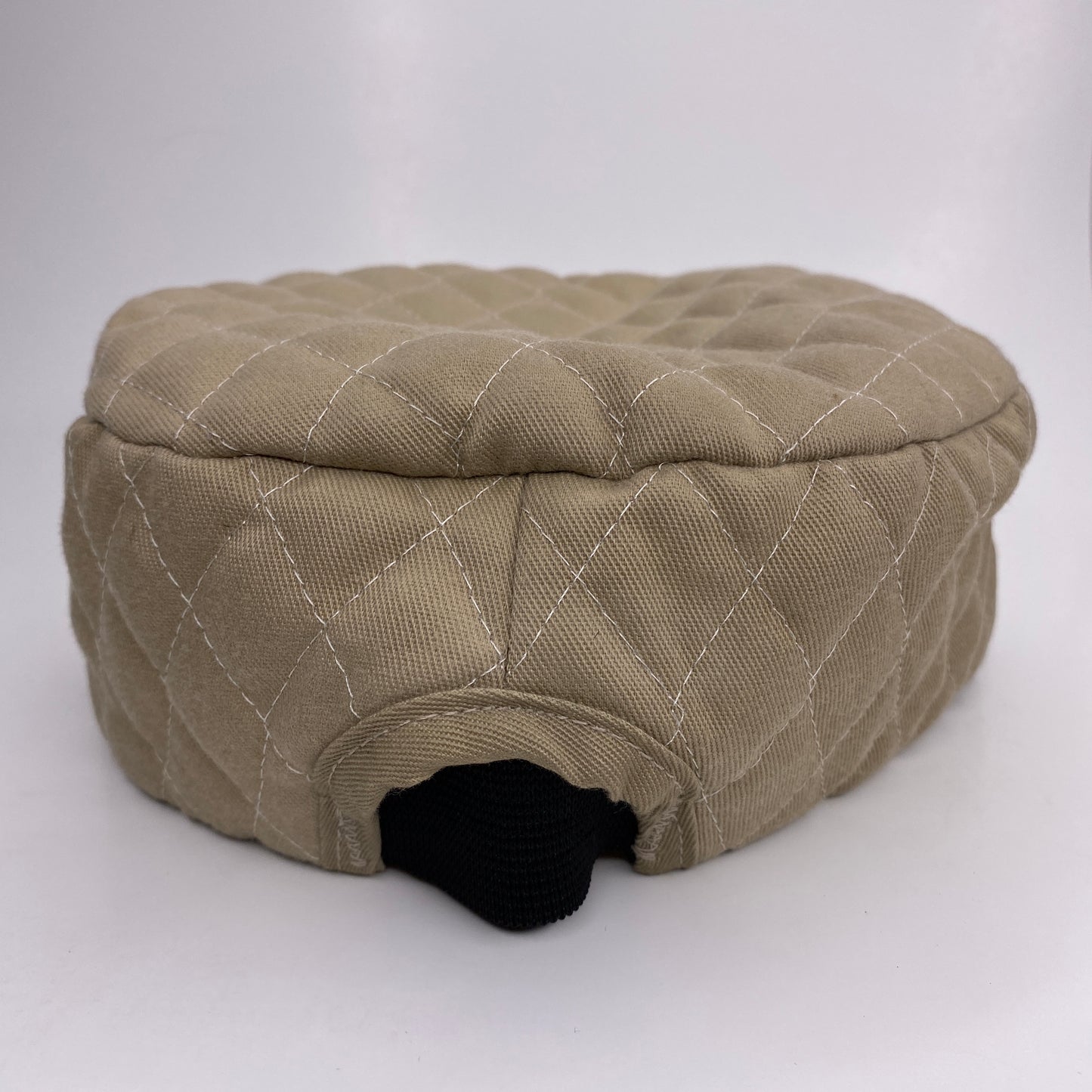 Vintage Harley Davidson Quilted Beige Hat