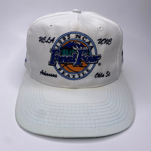 Vintage 1995 Final Four Basketball - UCLA, Arkansas, North Carolina, Oklahoma St Hat