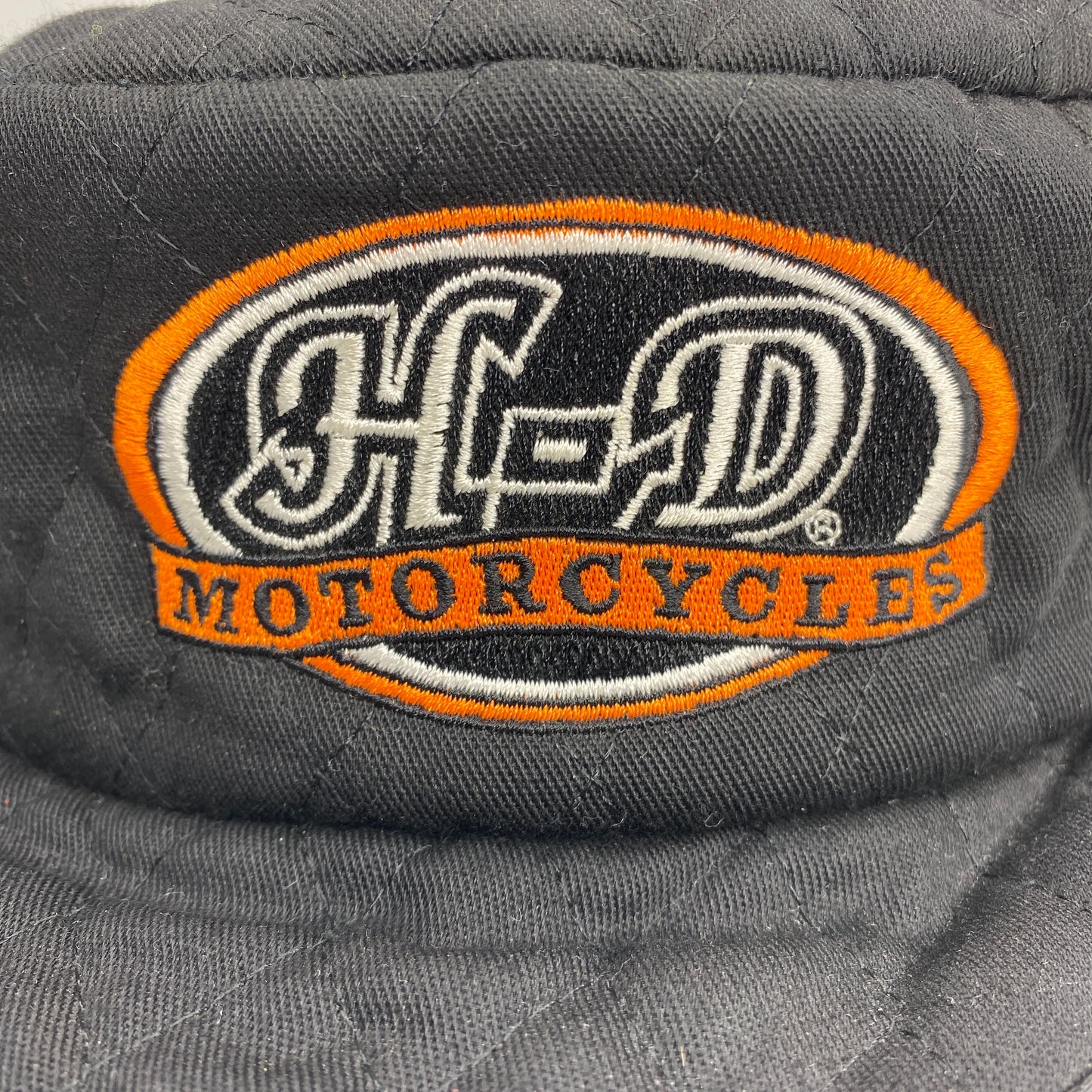 Vintage Harley Davidson Quilted Black Hat