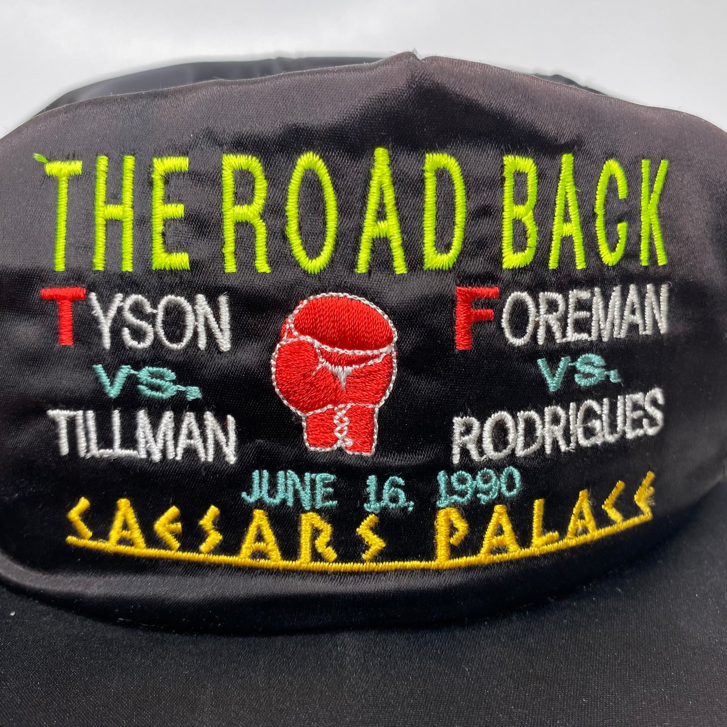 Vintage 1990 Mike Tyson vs Tillman Boxing Match Hat