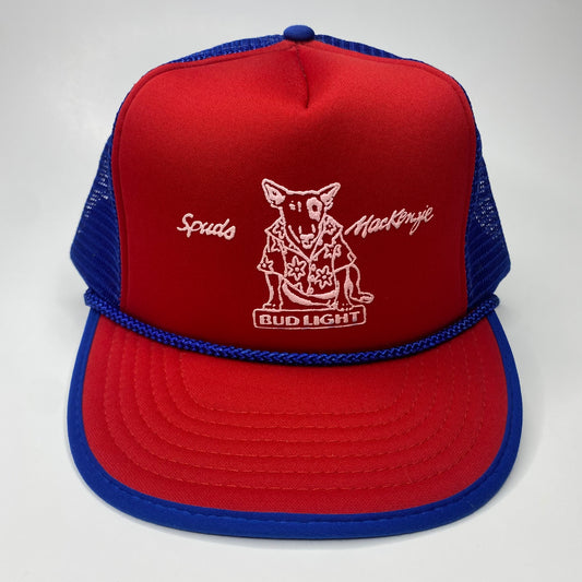 Vintage 80s Spuds MacKenzie Bud Light Beer Hat