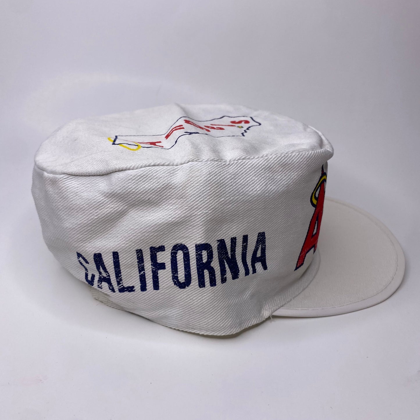 Vintage 80s California Angels Pillbox Hat