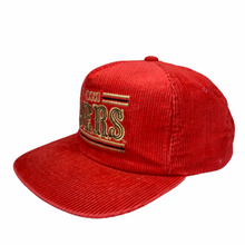 Load image into Gallery viewer, Vintage 90s San Francisco 49ers Drew Pearson Corduroy Hat
