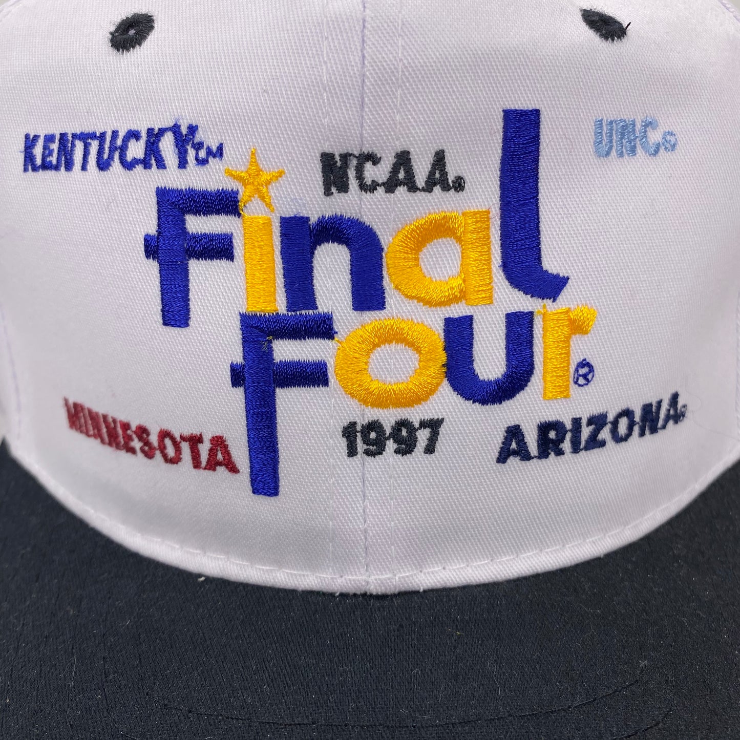 Vintage 1997 Final Four : Kentucky UNC Minnesota Arizona Hat