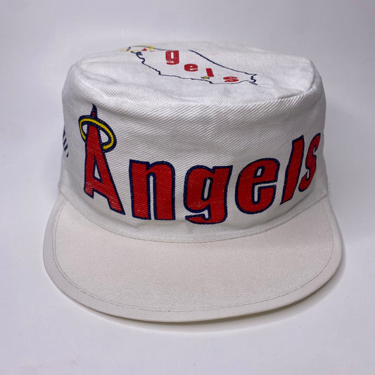 Vintage 80s California Angels Pillbox Hat