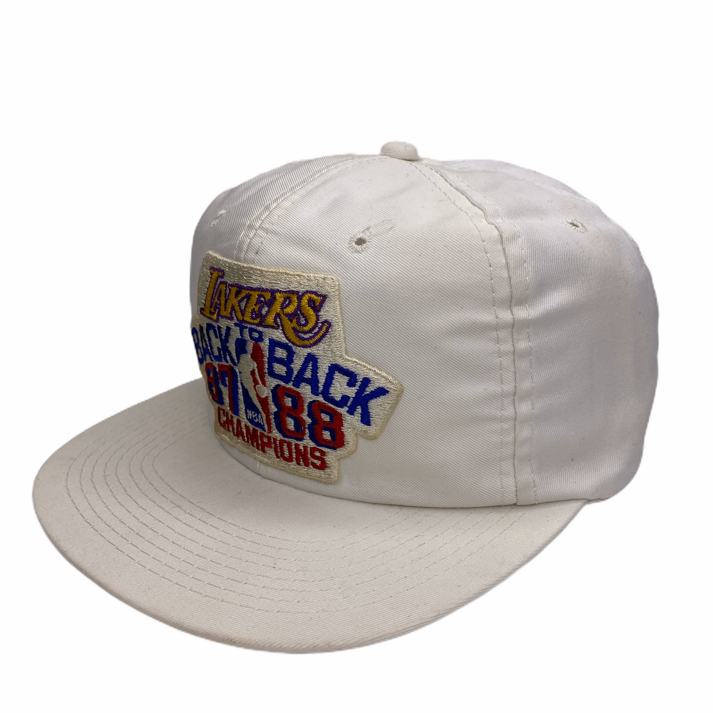 Vintage 1987-1988 Los Angeles Lakers Back to Back Champions Hat