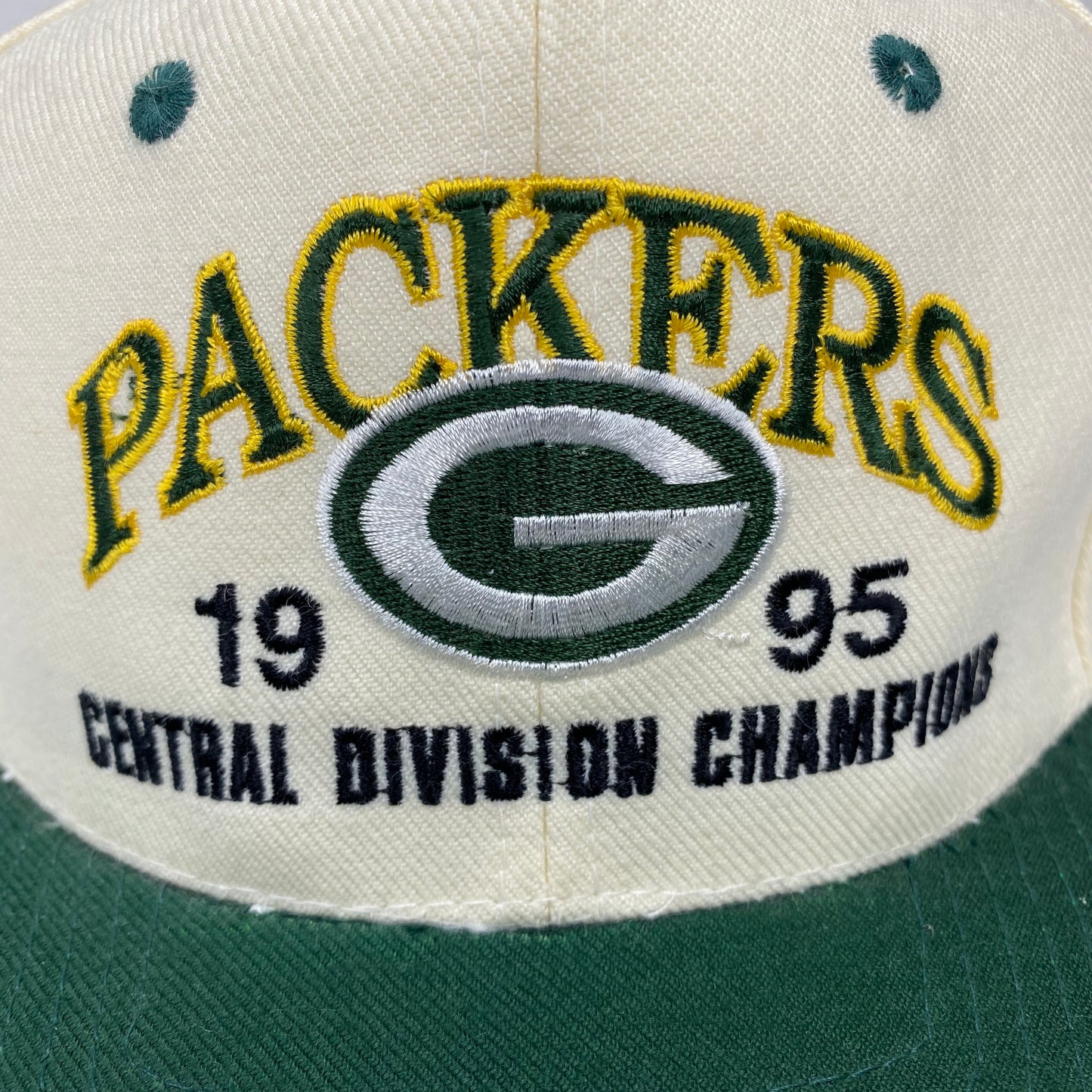 Vintage 1995 Green Bay Packers Central Division Champions Hat