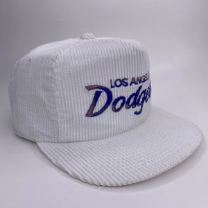 Vintage Los Angeles LA Dodgers Corduroy Hat Dodger NWT Twins Enterprise MLB  RARE