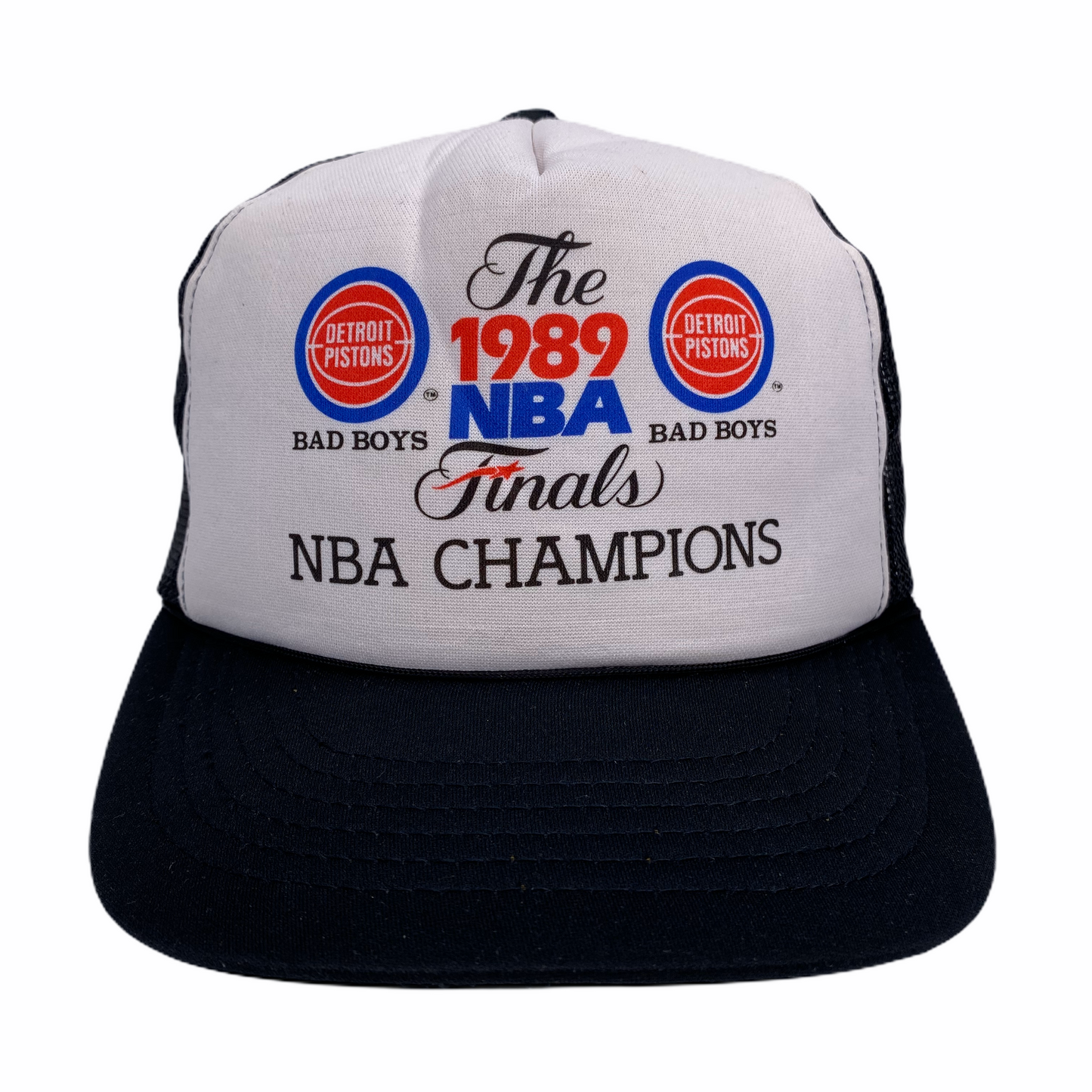 Vintage 1989 Detroit Pistons World Champions Mesh Hat