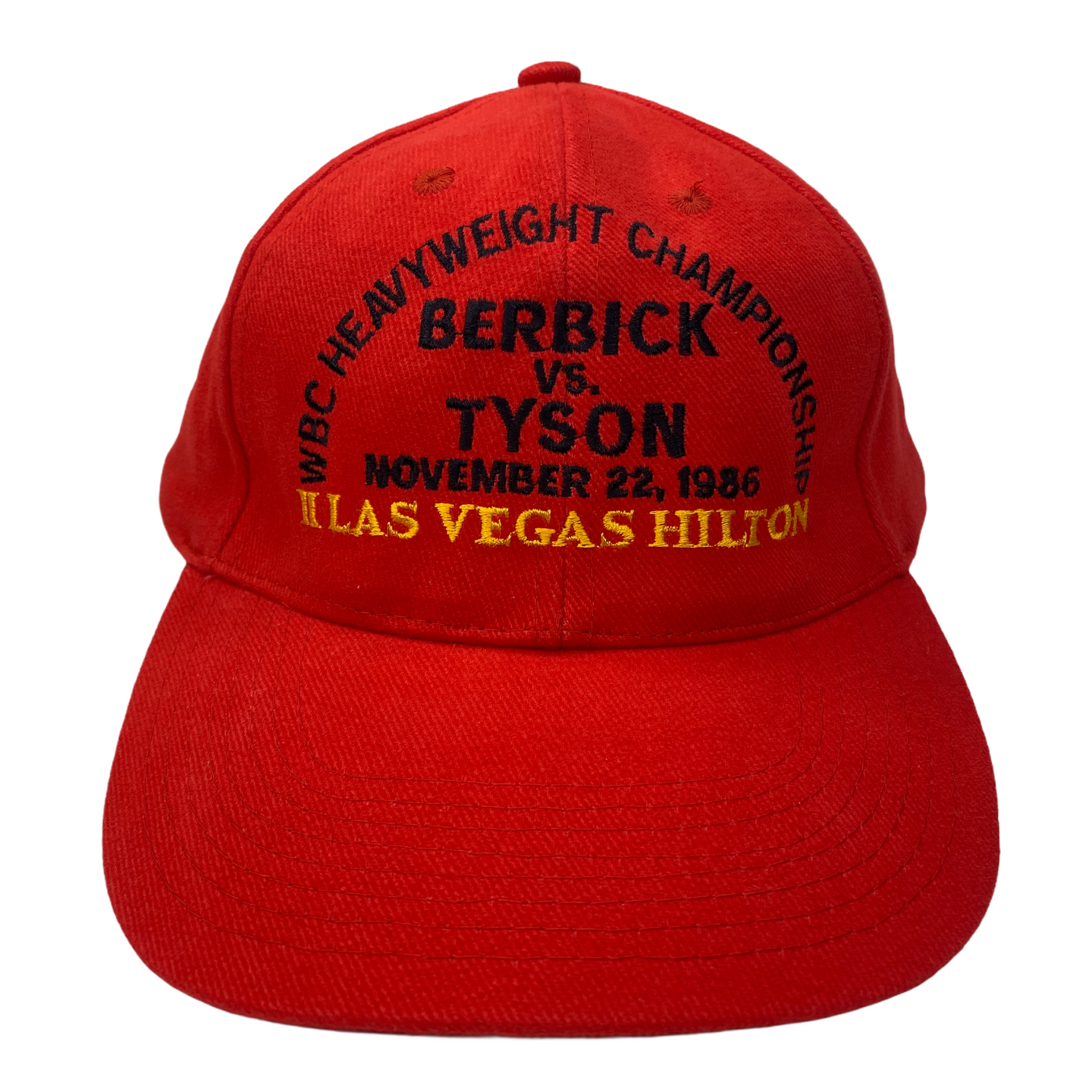 Vintage 1986 Mike Tyson vs Trevor Berbick Boxing Match Hat