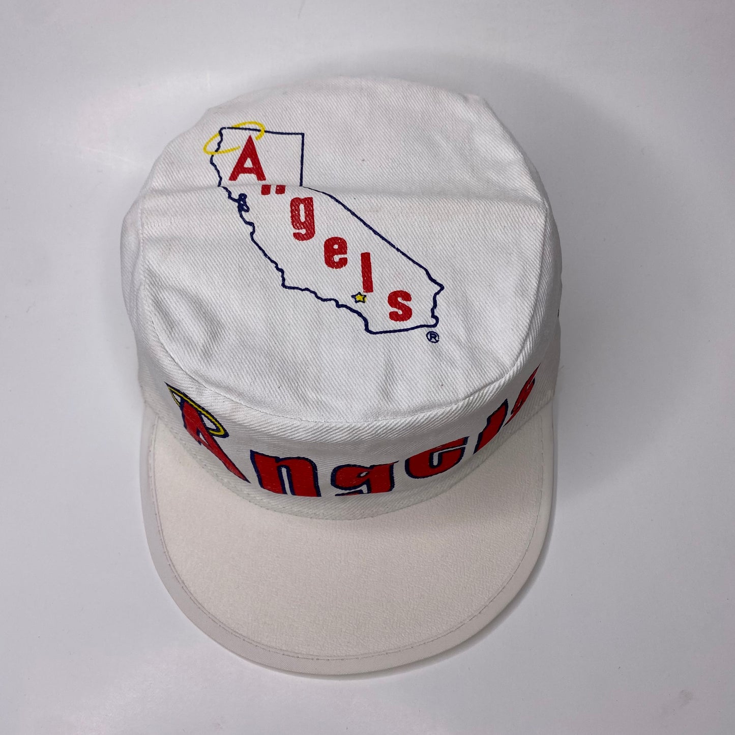 Vintage 80s California Angels Pillbox Hat