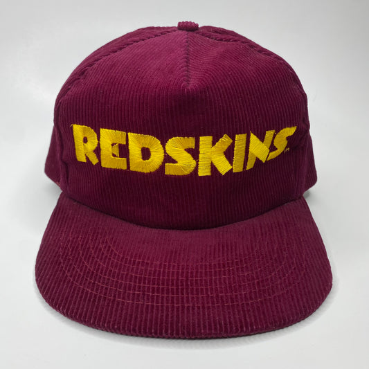 Vintage 90s Washington Redskins Corduroy Hat