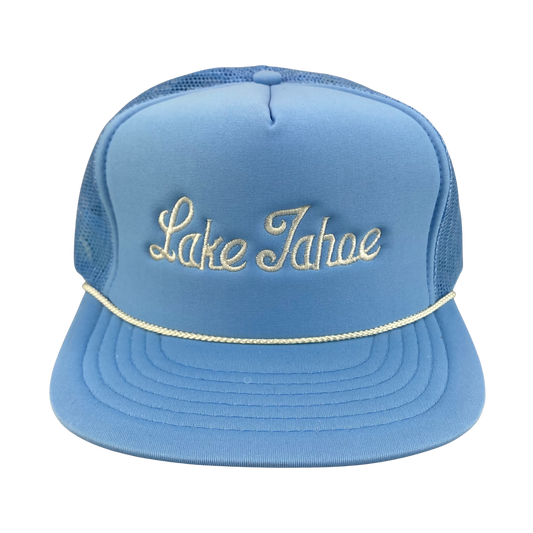 Vintage Lake Tahoe Script Spell Out Trucker hat