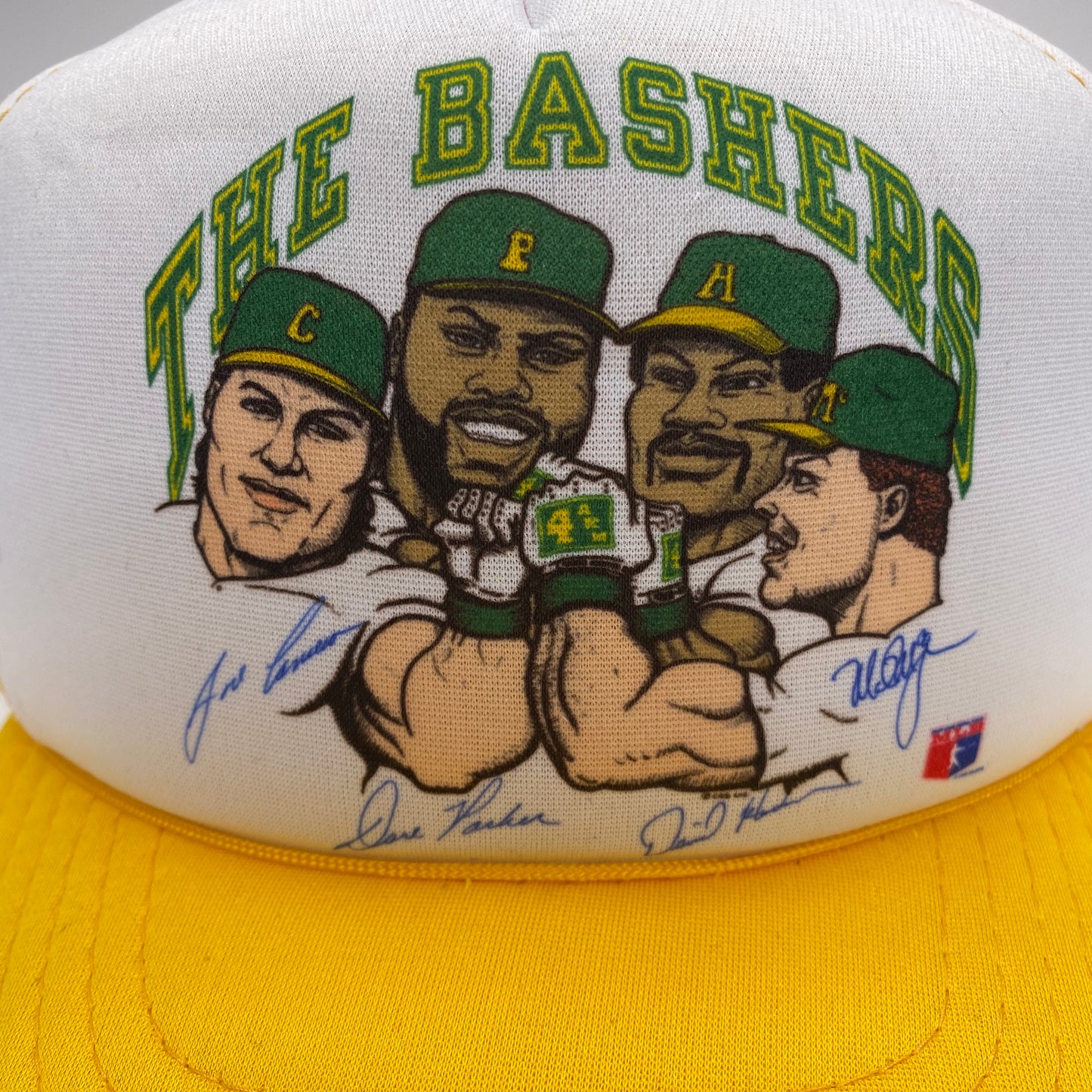 Vintage 1980s Oakland A’s “The Bashers” Bash Brothers Caricature Hat