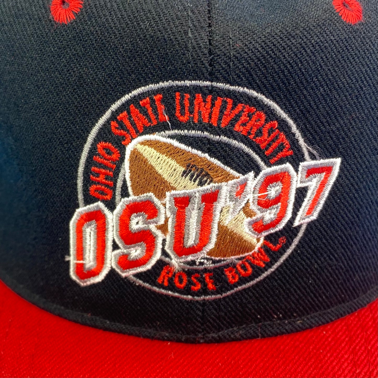 Vintage 90s Ohio St Buckeyes (OSU) 1997 Rose Bowl Hat