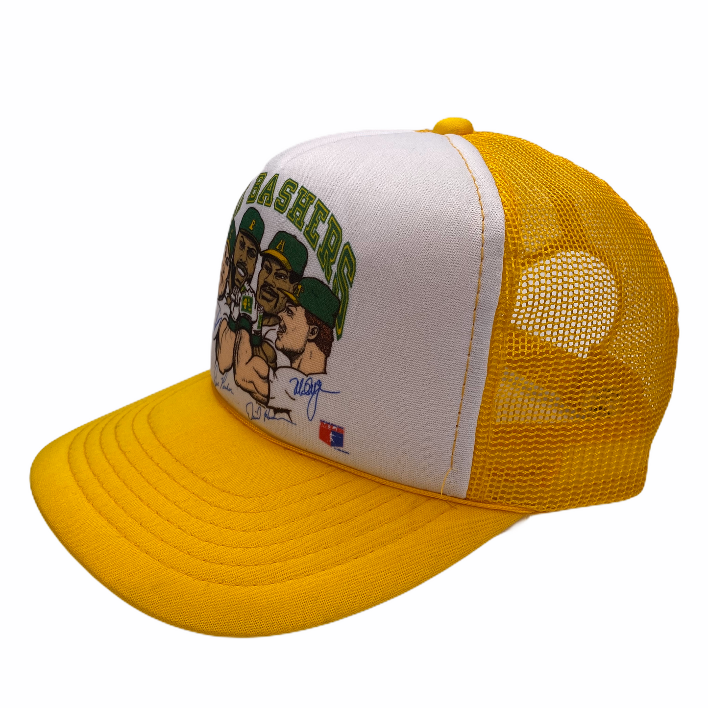 Vintage 1980s Oakland A’s “The Bashers” Bash Brothers Caricature Hat