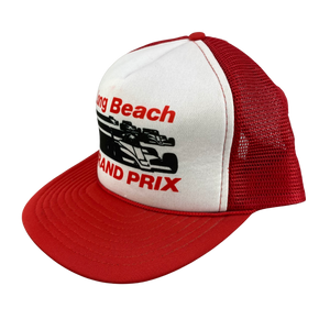 Vintage Long Beach Grand Prix Racing Trucker Hat