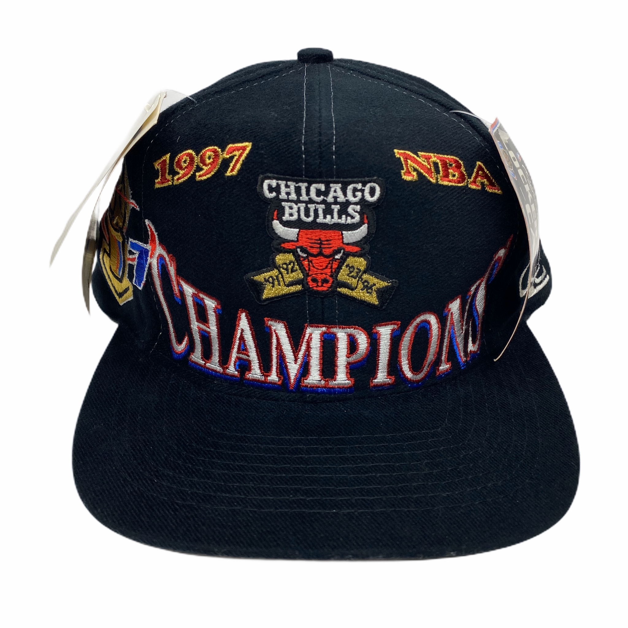 Vintage Chicago Bulls 1997 NBA Champions Snap Back Cap/Hat New With Tags
