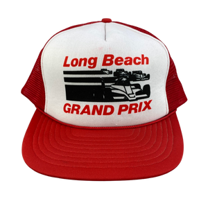 Vintage Long Beach Grand Prix Racing Trucker Hat