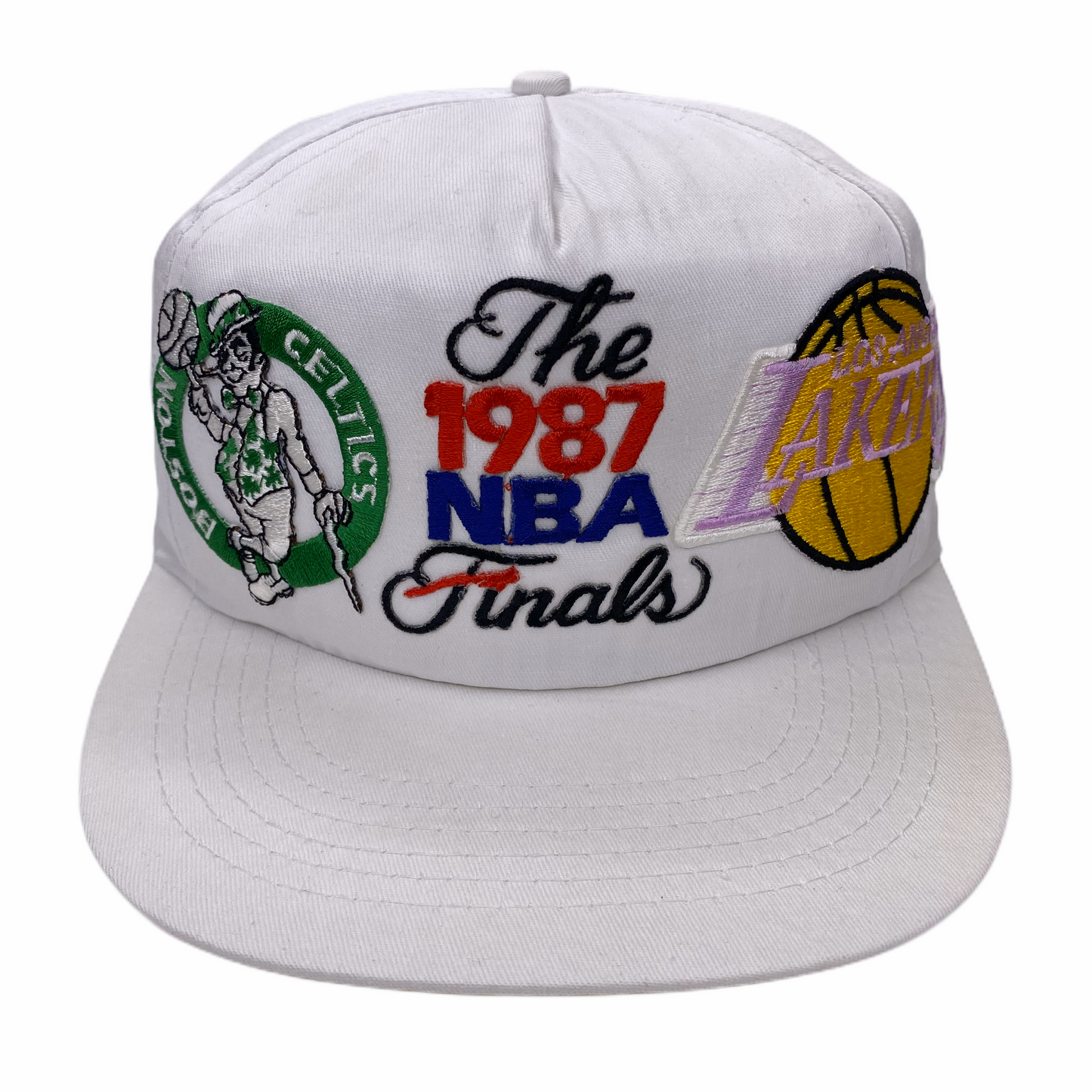 Vintage 1987 Los Angeles Lakers & Boston Celtics Finals Hat