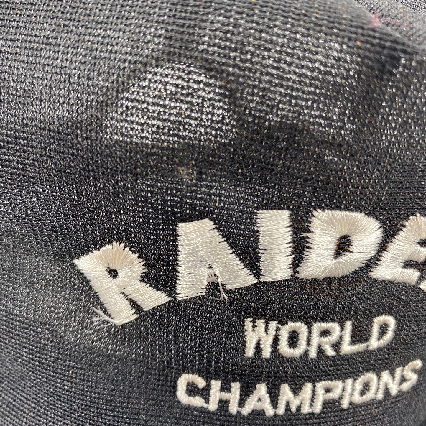 Vintage 80s Los Angeles Raiders World Champions New Era Hat