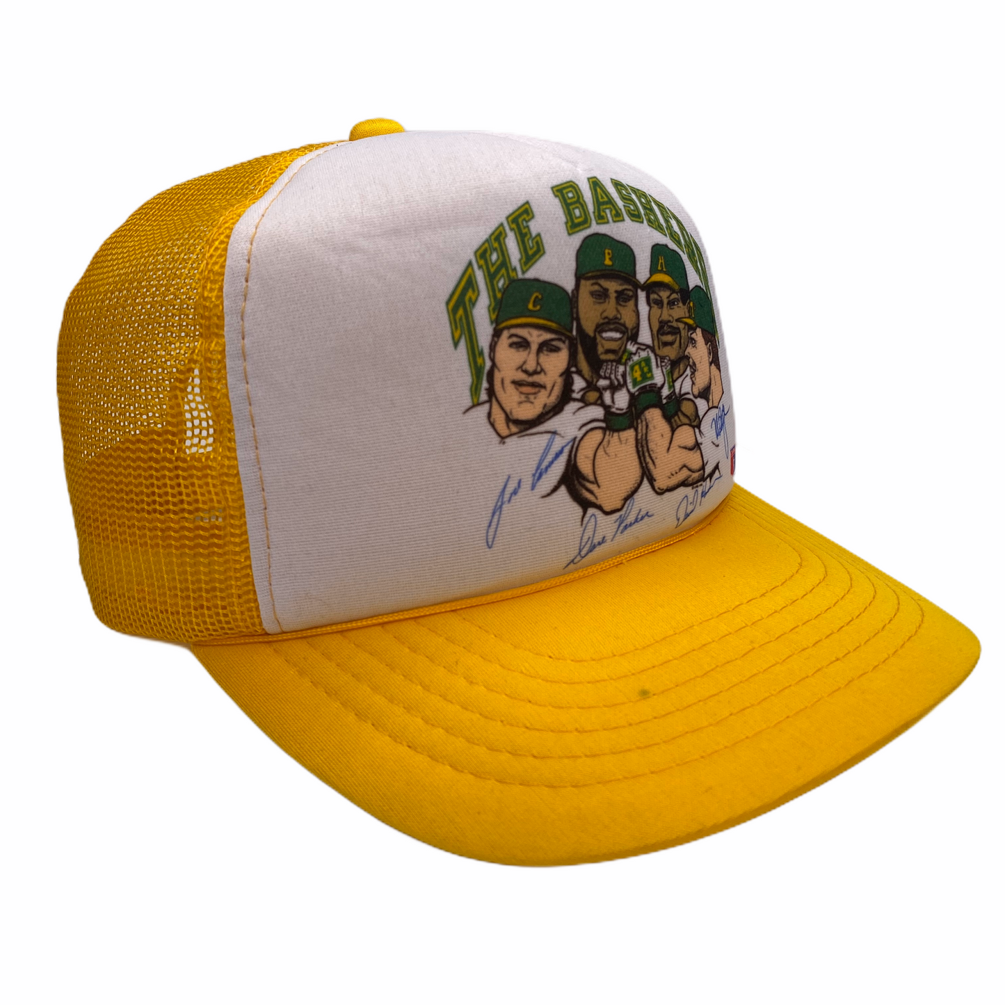 Vintage 1980s Oakland A’s “The Bashers” Bash Brothers Caricature Hat