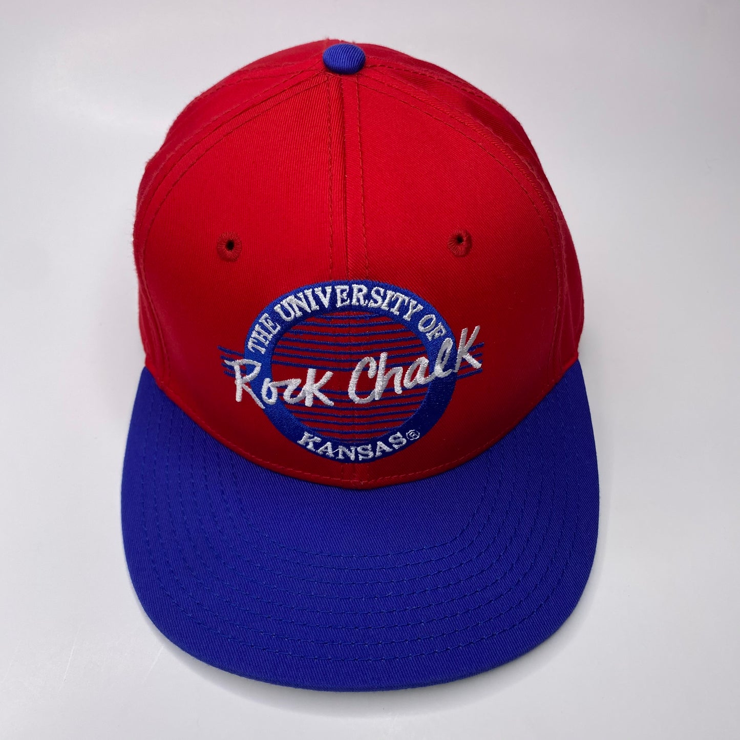 Vintage 90s Kansas Jayhawks Rock Chalk Hat