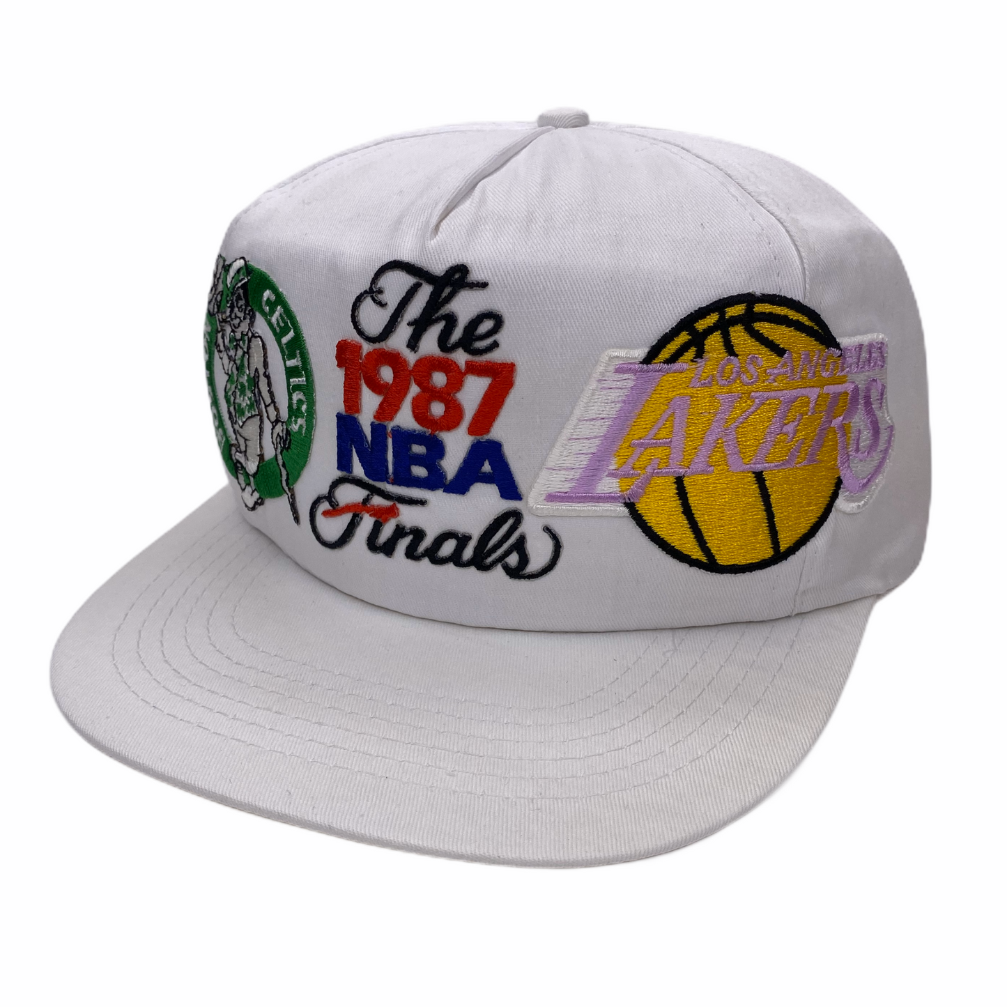 Vintage 1987 Los Angeles Lakers & Boston Celtics Finals Hat