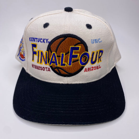 Vintage 1997 Final Four Basketball - Arizona, Kentucky, Minnesota, North Carolina Hat