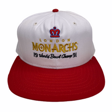 Load image into Gallery viewer, Vintage 1991 London Monarchs World Bowl Champions Hat
