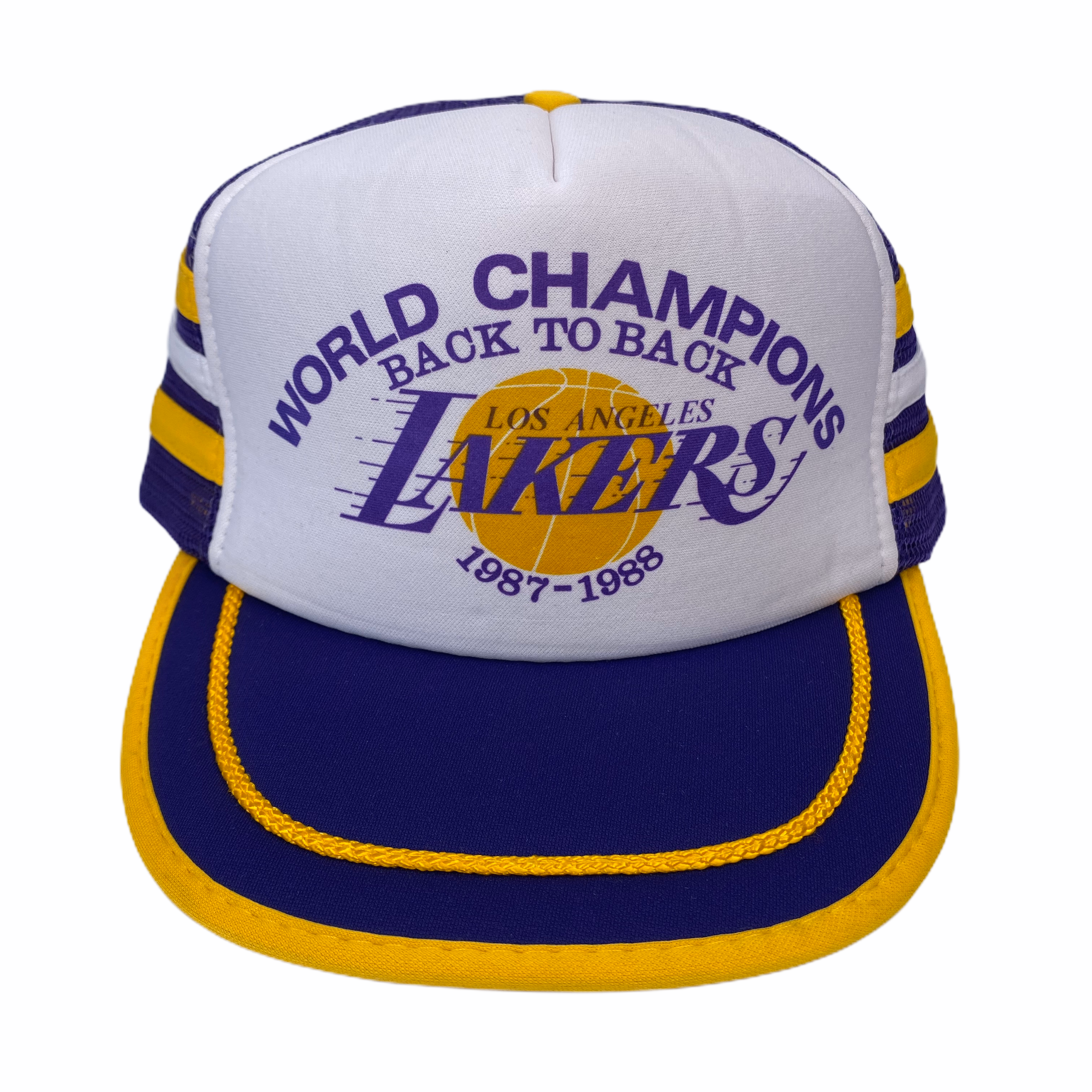 Vintage 1987-1988 Los Angeles Lakers World Champions Three Stripes
