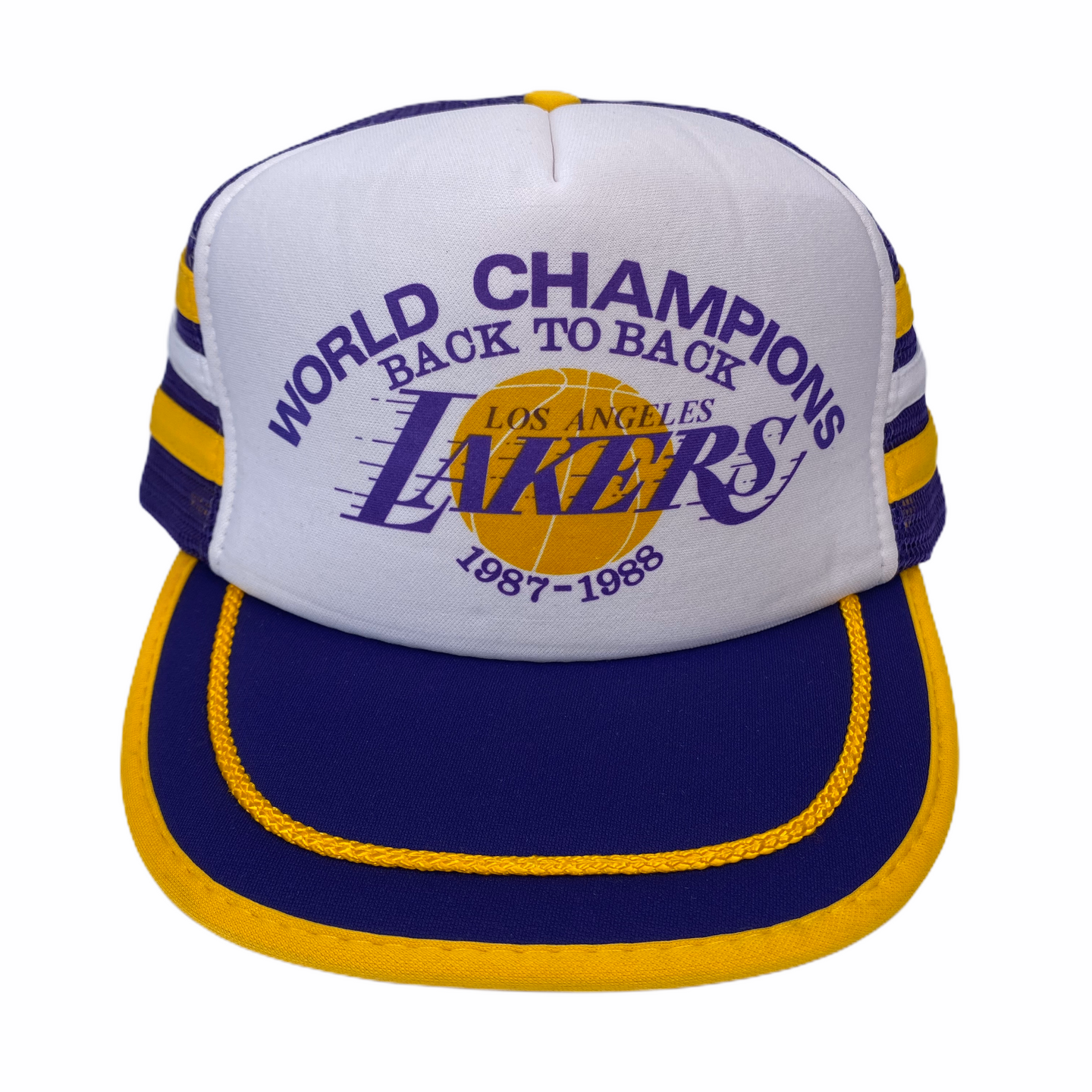 Vintage 1987-88 Los Angeles Lakers Back-to-Back Champions Snapback