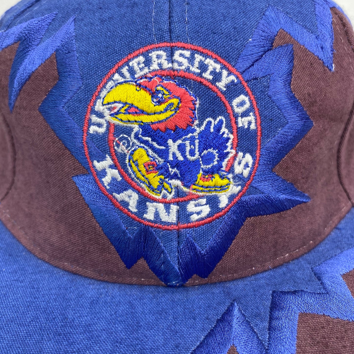 Vintage 90s Kansas Jayhawks Drew Pearson Hat