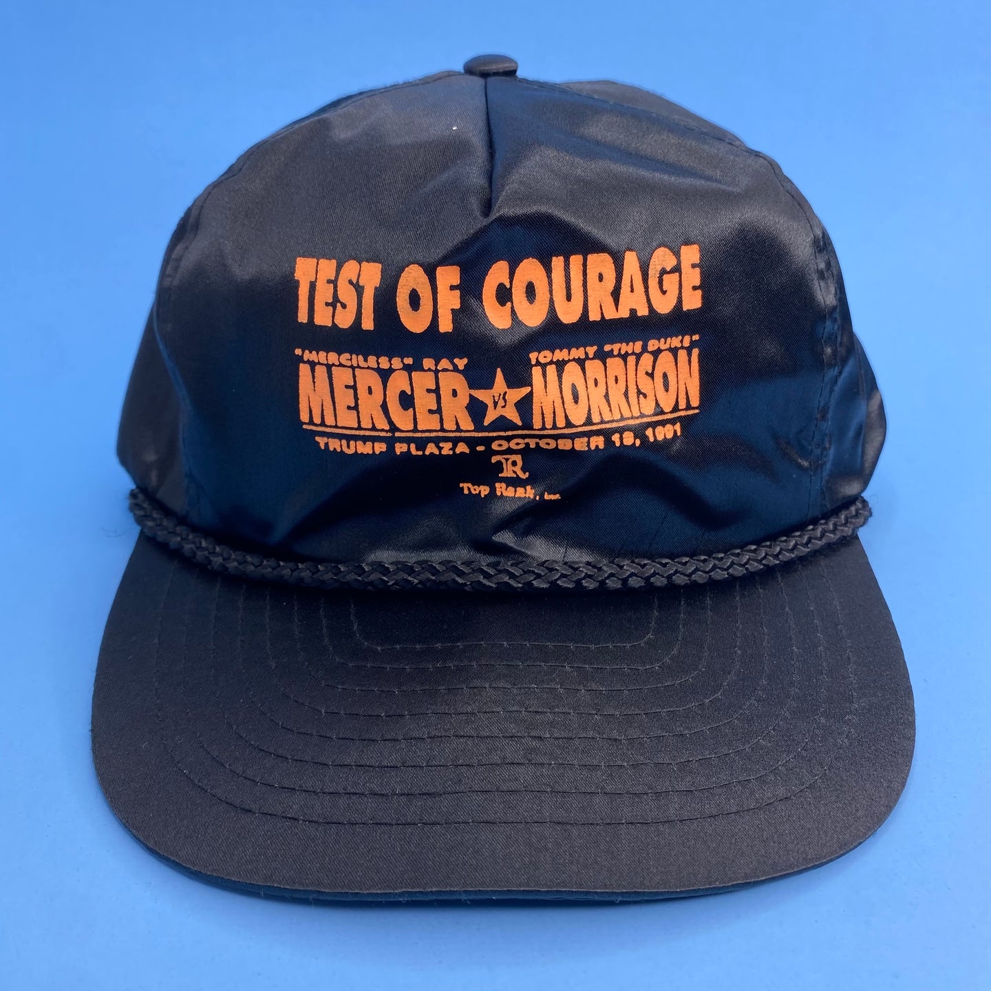 Vintage 90s Ray Mercer vs Tommy Morrison  “Test of Courage” Boxing Fight Hat