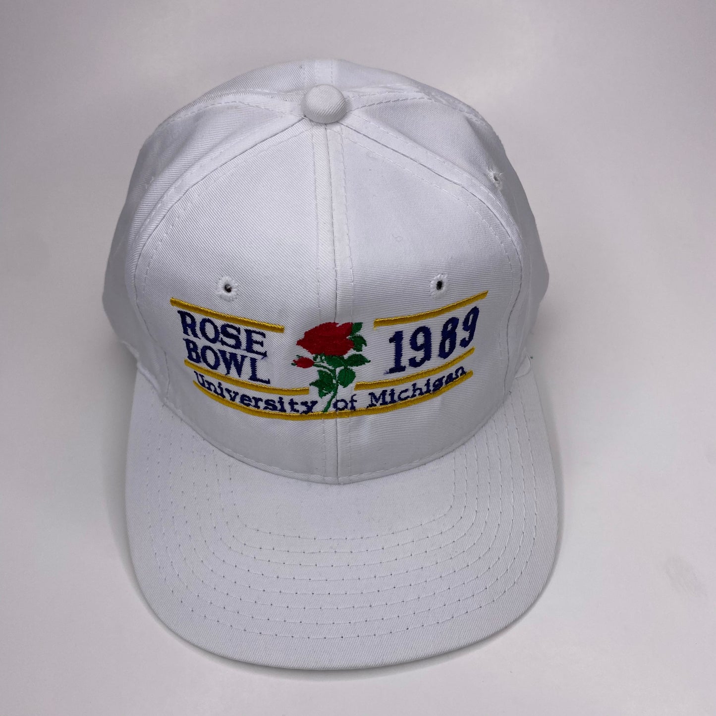 Vintage 80s Michigan Wolverines Rose Bowl Football Hat